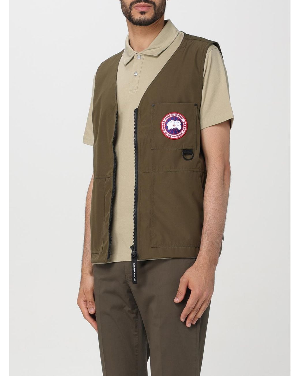 Canada Goose Green Canmore Down Vest for men