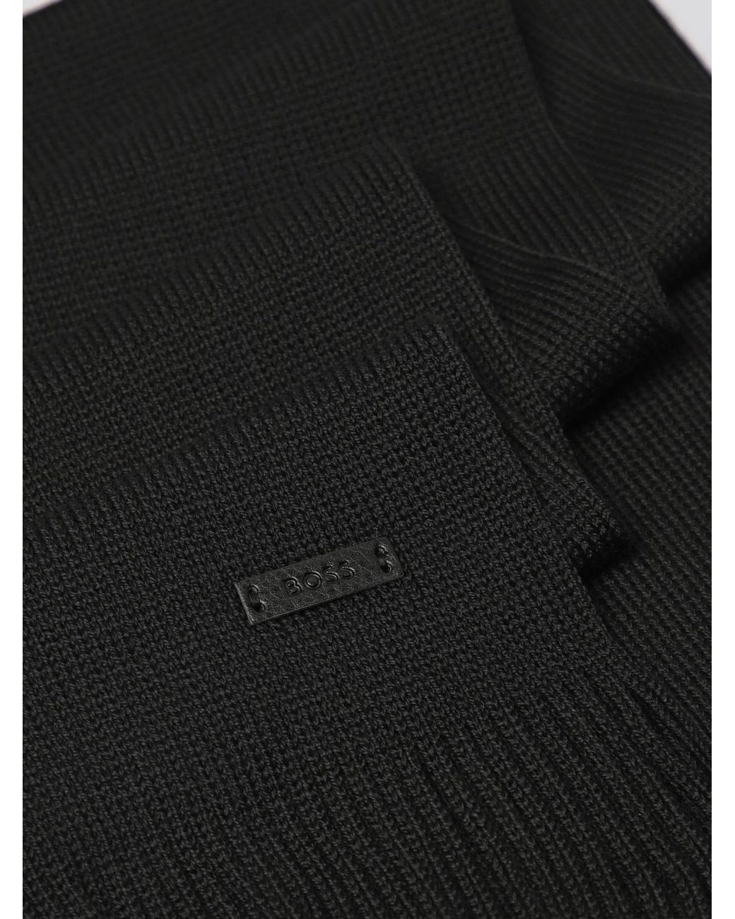 Boss Black Scarf for men