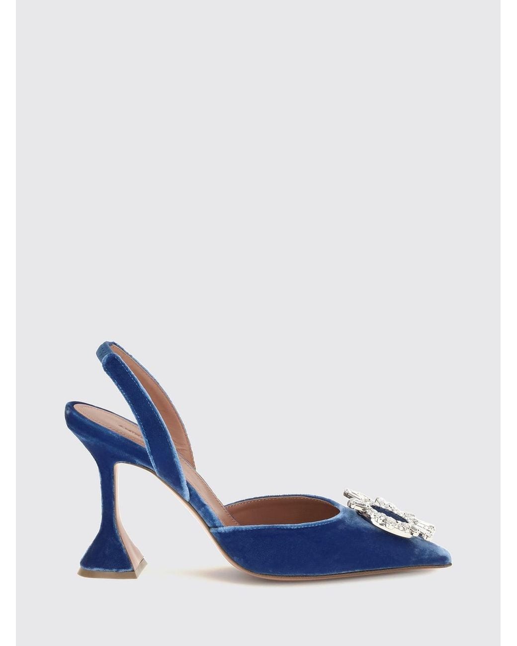 AMINA MUADDI Blue Heeled Sandal