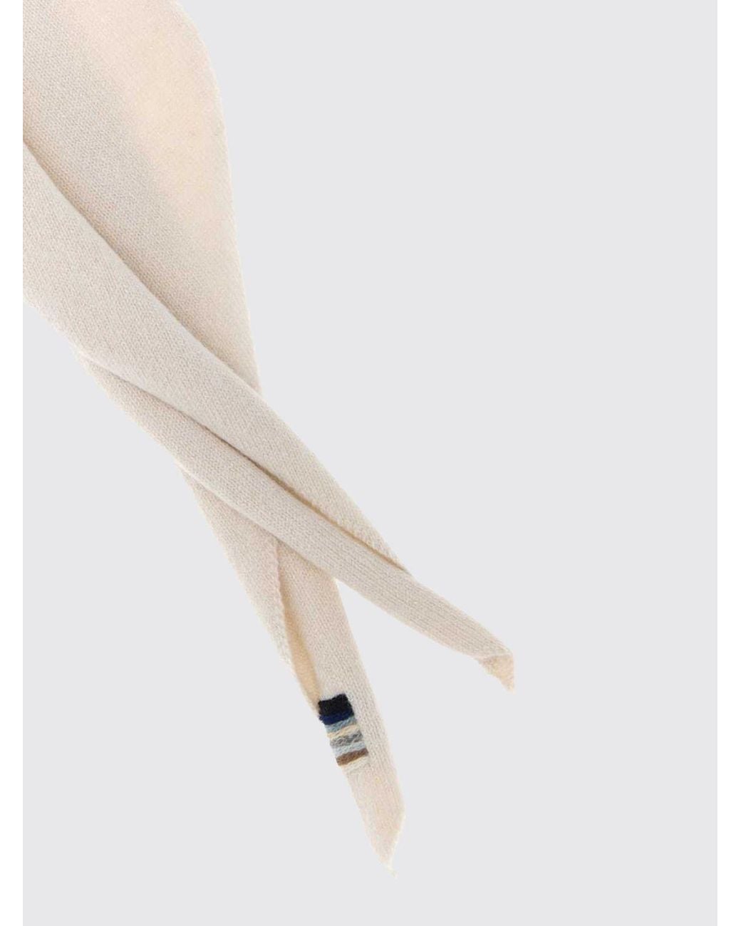 Extreme Cashmere Natural Triangular Cashmere Bandana With Tie Fastening