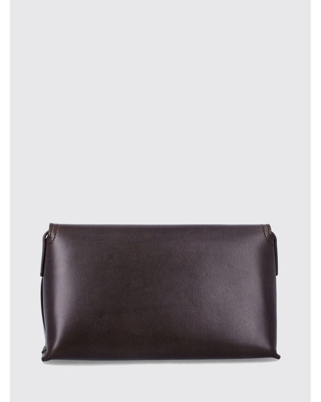 A.P.C. Gray Simone Smooth Cowhide Leather Shoulder Bag With Laminated Logo