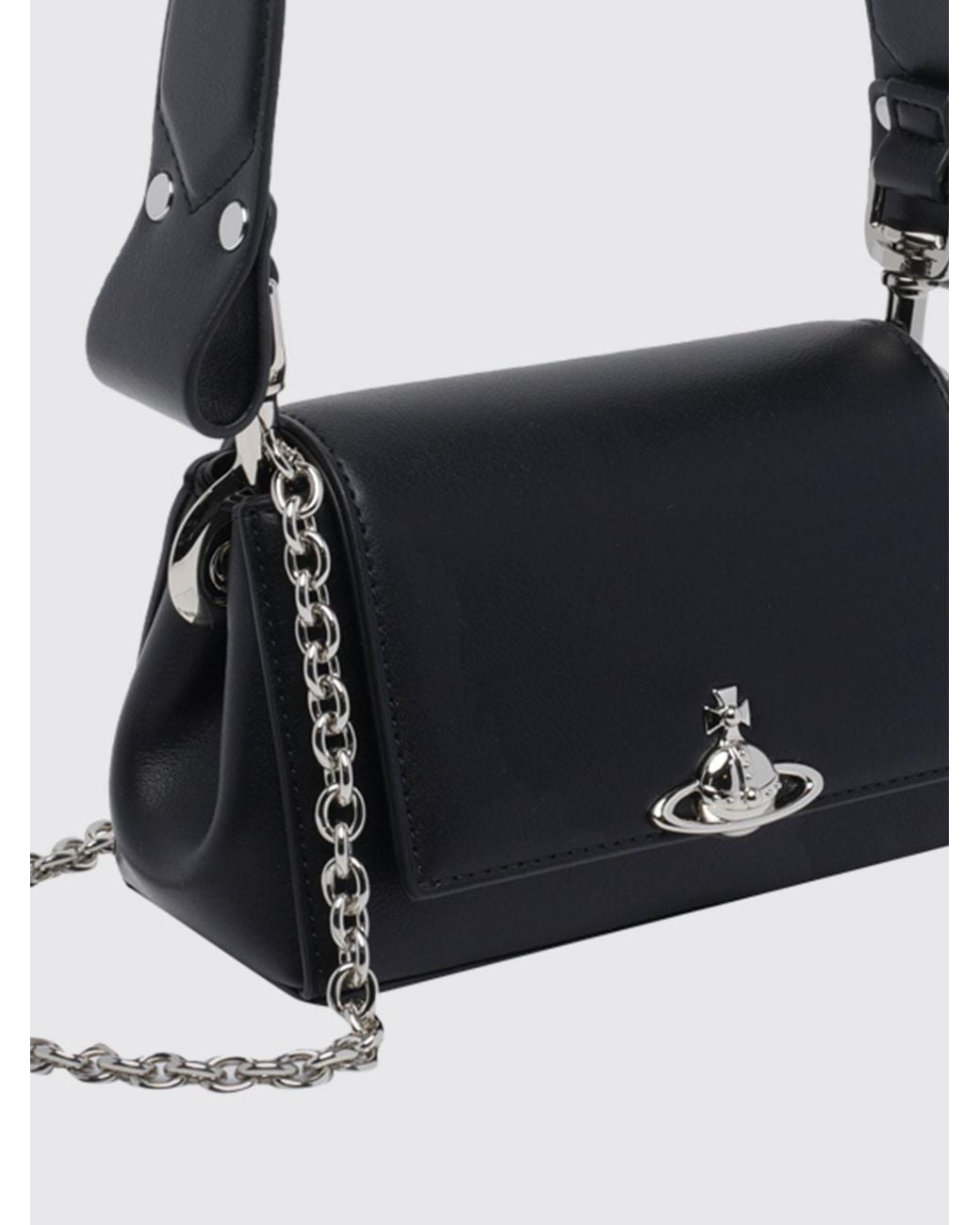 Vivienne Westwood Black Hazel Shoulder Bag