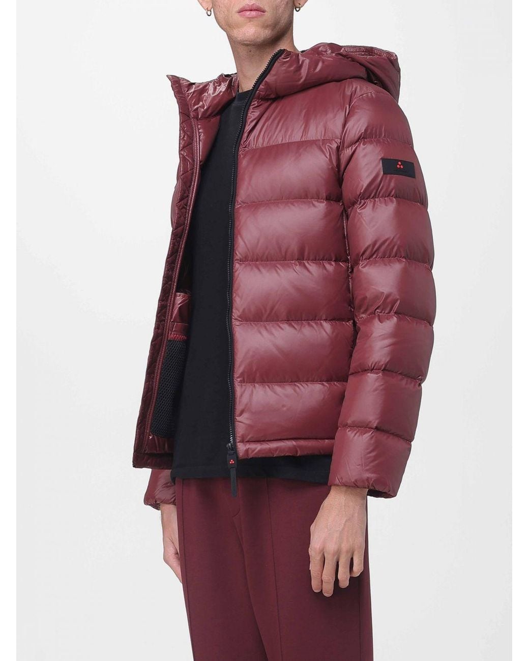 Peuterey Red Honova Hooded Quilted Down Jacket for men