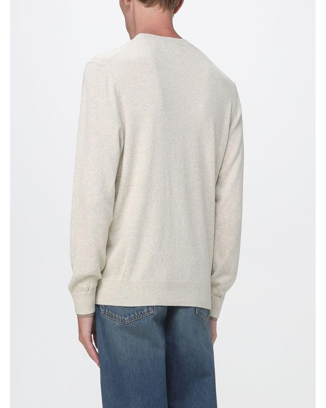 Isabel Marant White Jacquard-Logo Cotton And Wool-Blend Jumper for men