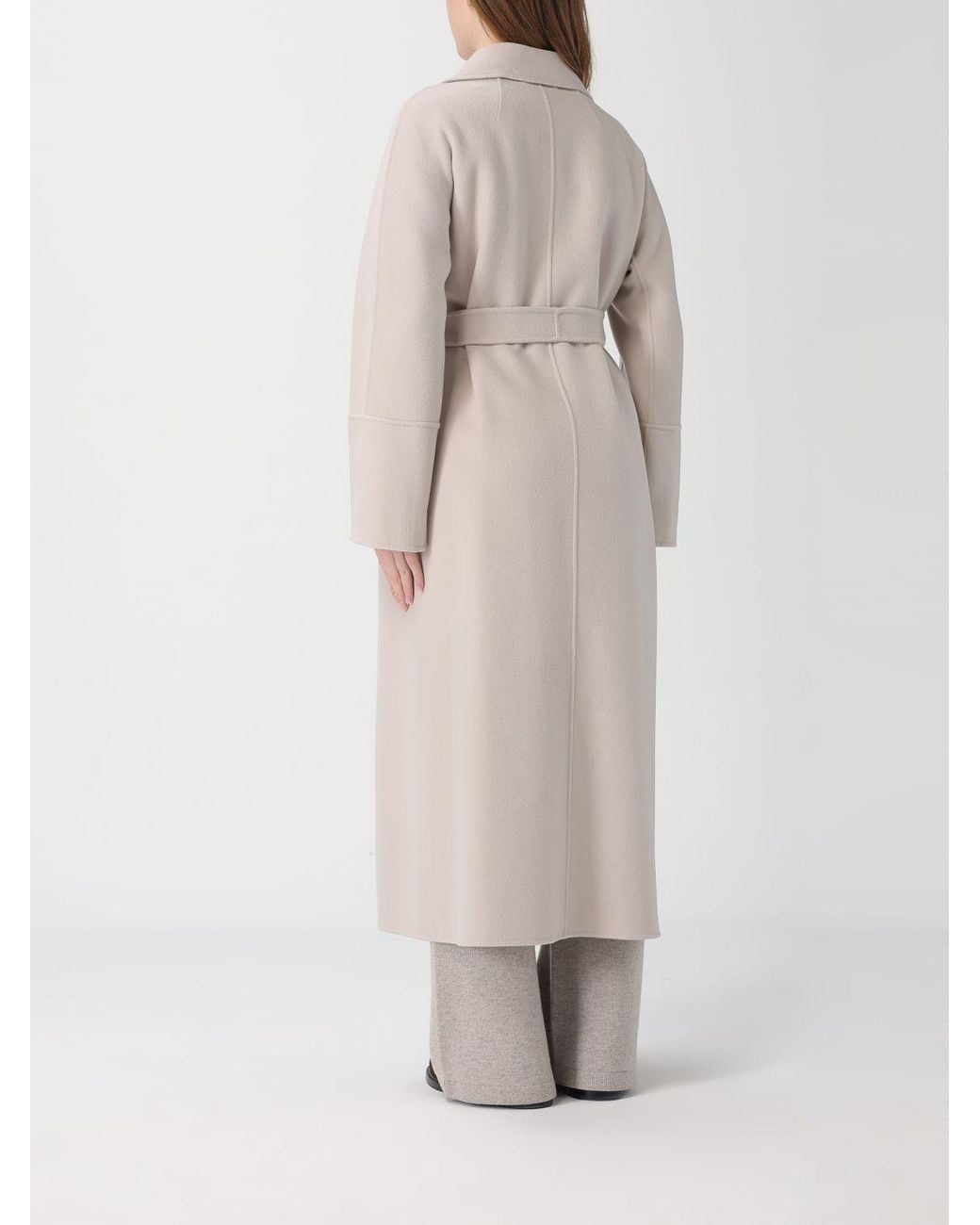 Max Mara Natural Wool Coat