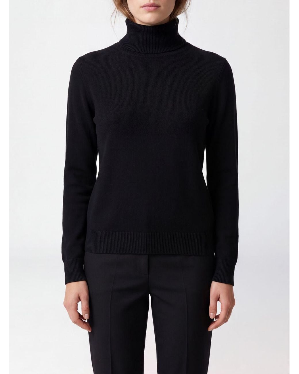 Kangra Blue Slim Fit Wool And Cashmere Turtleneck Jumper With Ribbed Cuffs