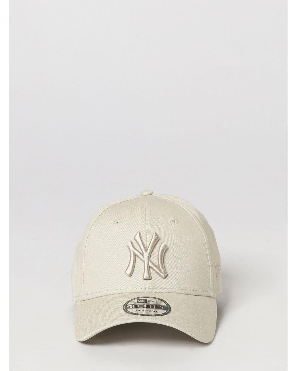 KTZ Natural 9Forty Ny Yankees Cotton Baseball Cap With Embroidered Logo for men