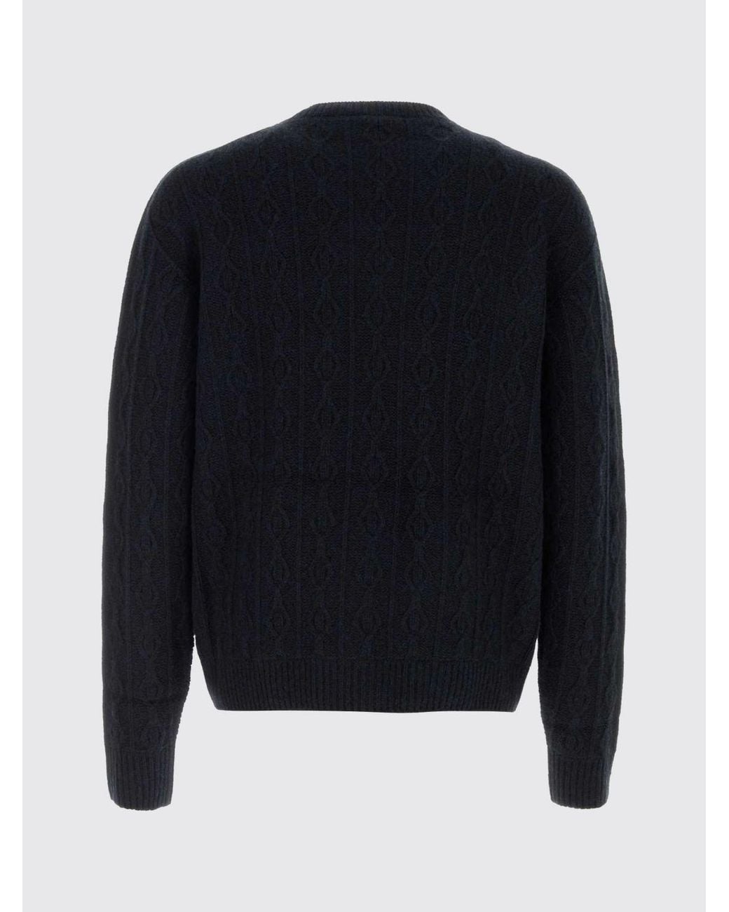 The Row Blue Crewneck Pure Cashmere Jumper With Ribbed Trims for men