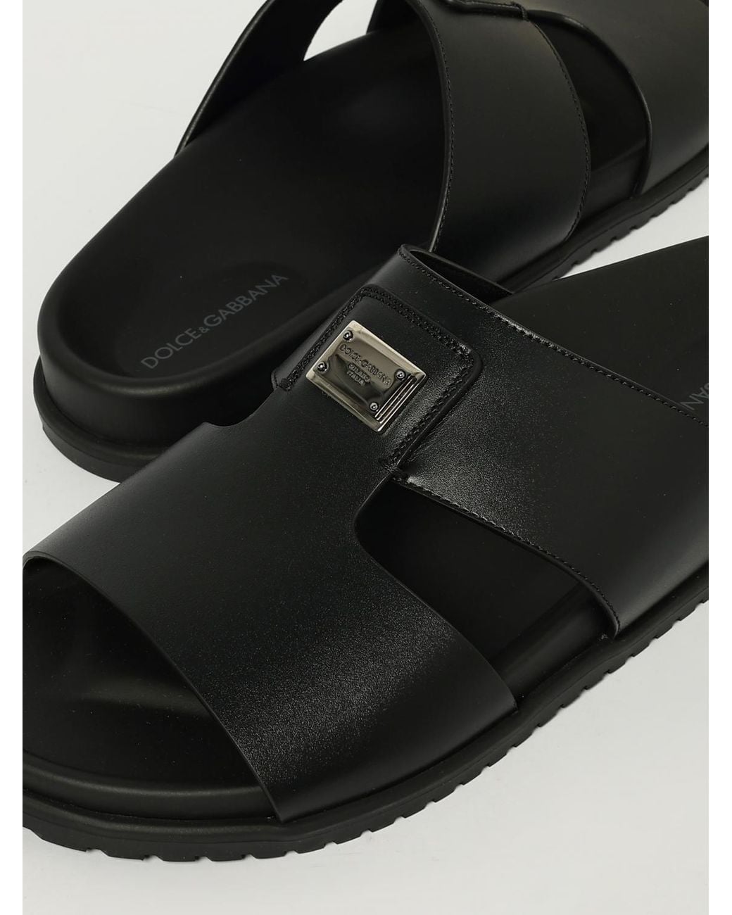 Dolce & Gabbana Black Sandals for men