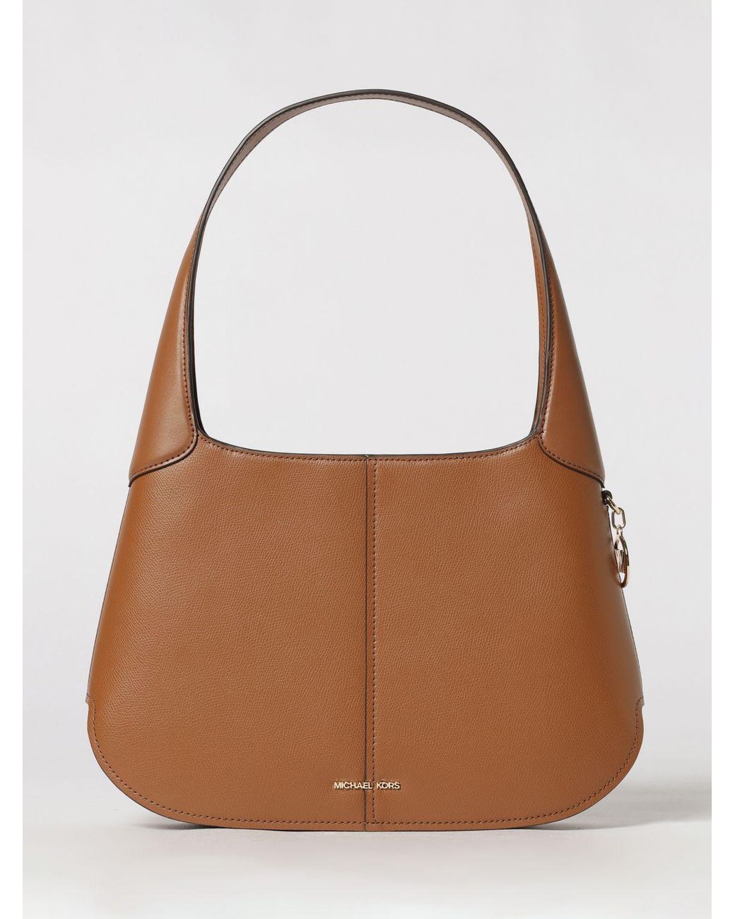 Michael Kors Brown Grained Hobo Bag