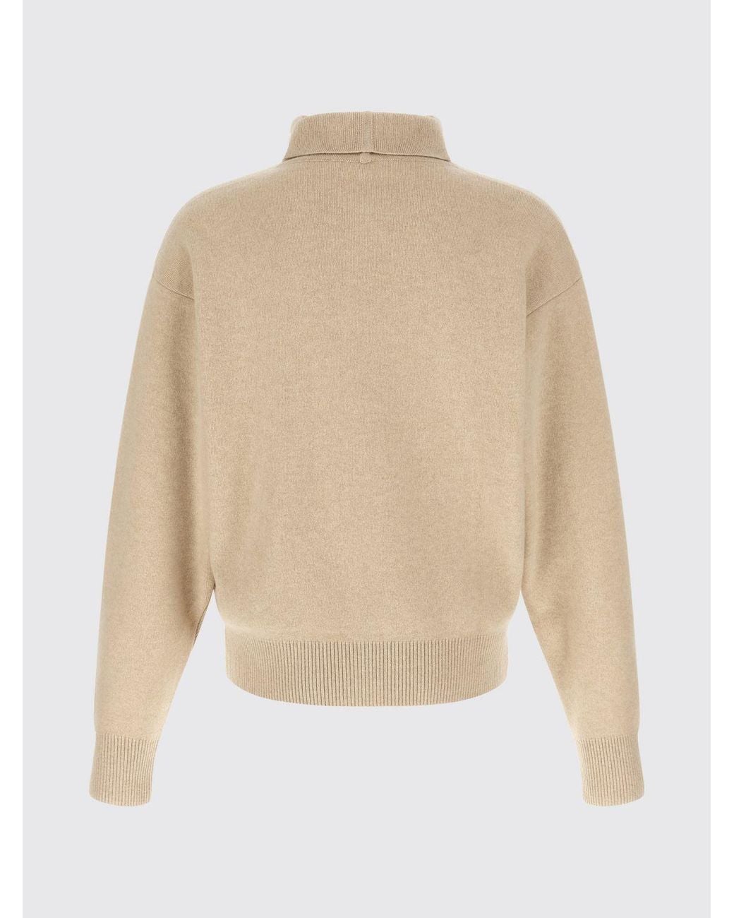 Jacquemus Natural Shawl Collar Merino Wool And Cashmere Cardigan for men