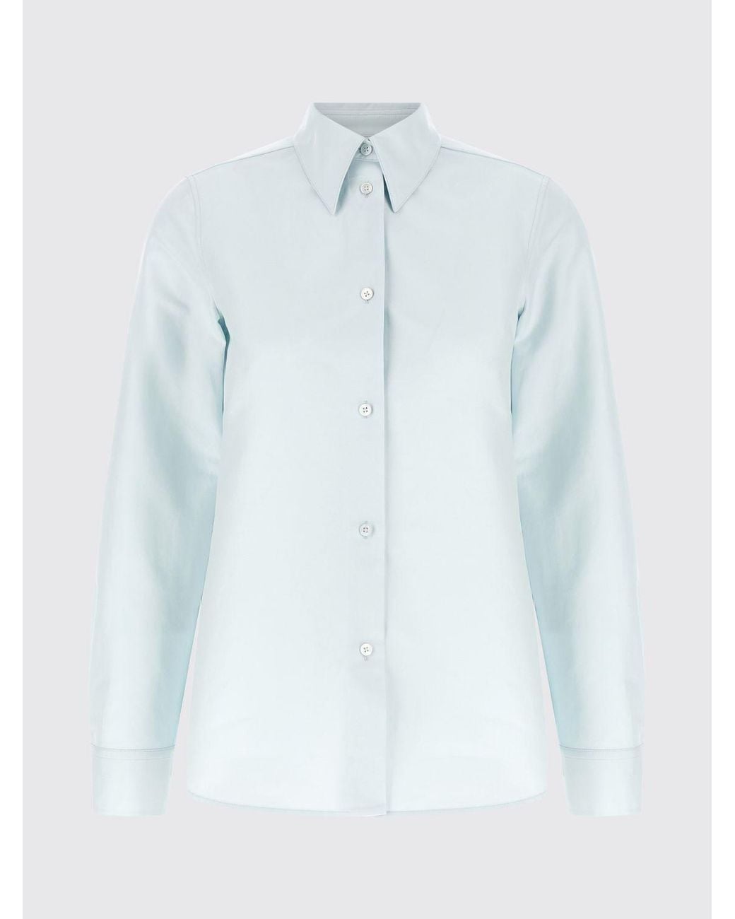 Jil Sander Blue Cotton Shirt