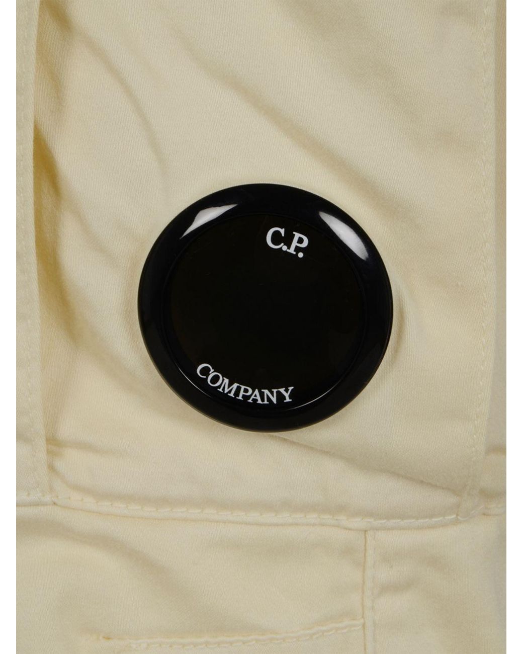 C P Company Natural Stretch Cotton Cargo Trousers for men