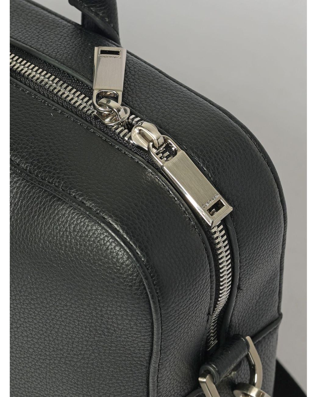 Calvin Klein Black Raised Commuter Laptop Bag for men