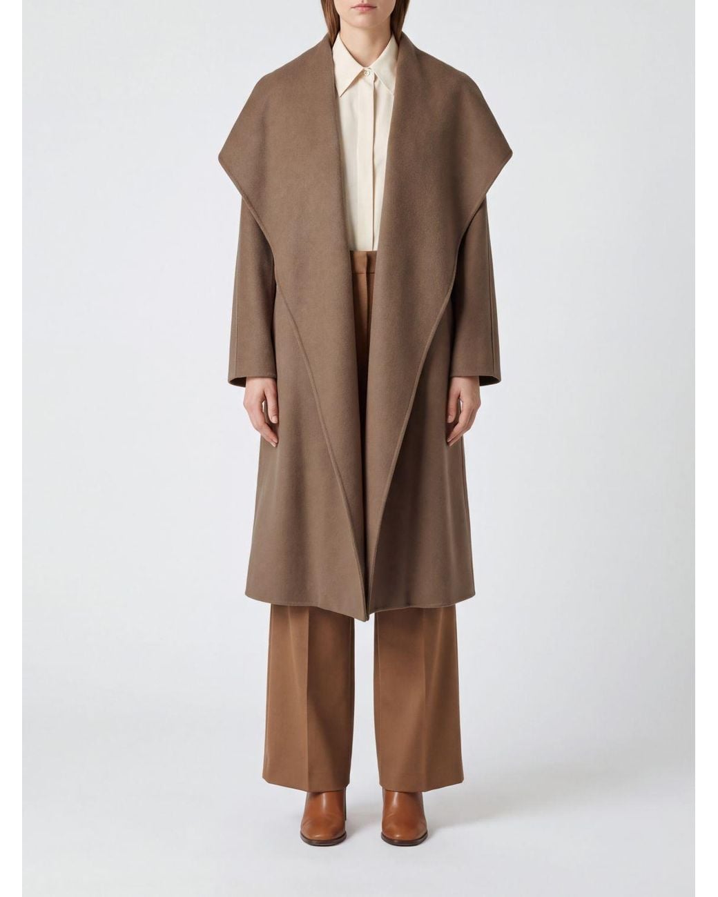 Max Mara Natural Long Robe Coat