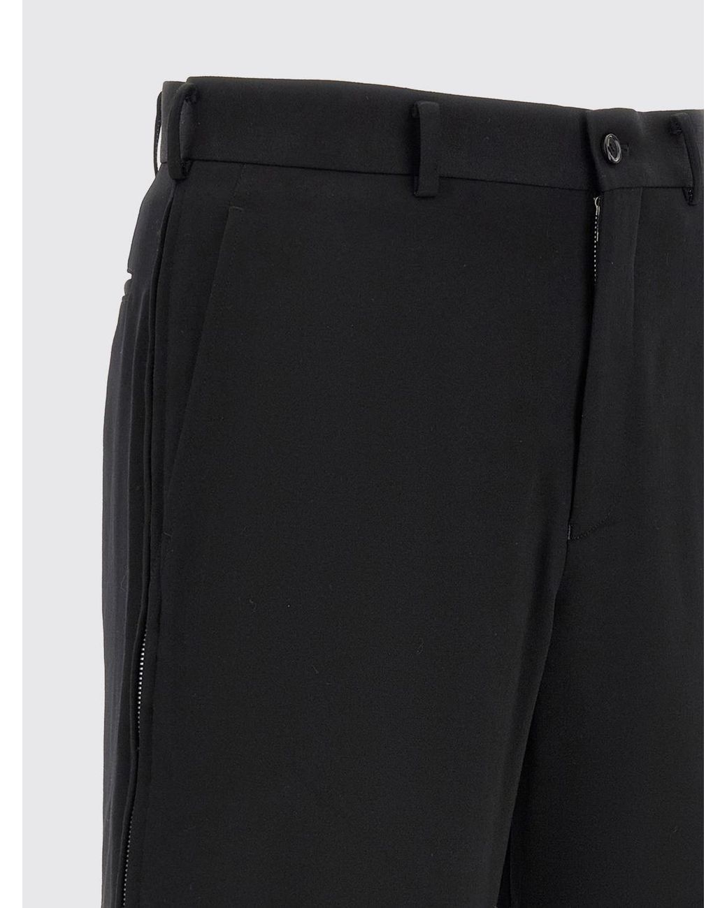 Comme des Garçons Black Comme Des GarÇ Ons Homme Plus Knee-Length Pure Wool Chino Shorts for men