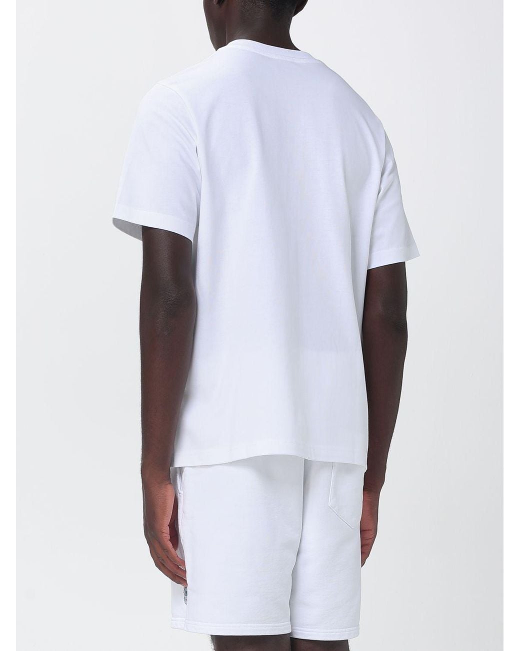 Casablanca White Organic Cotton Crew Neck T-Shirt With Logo Print for men