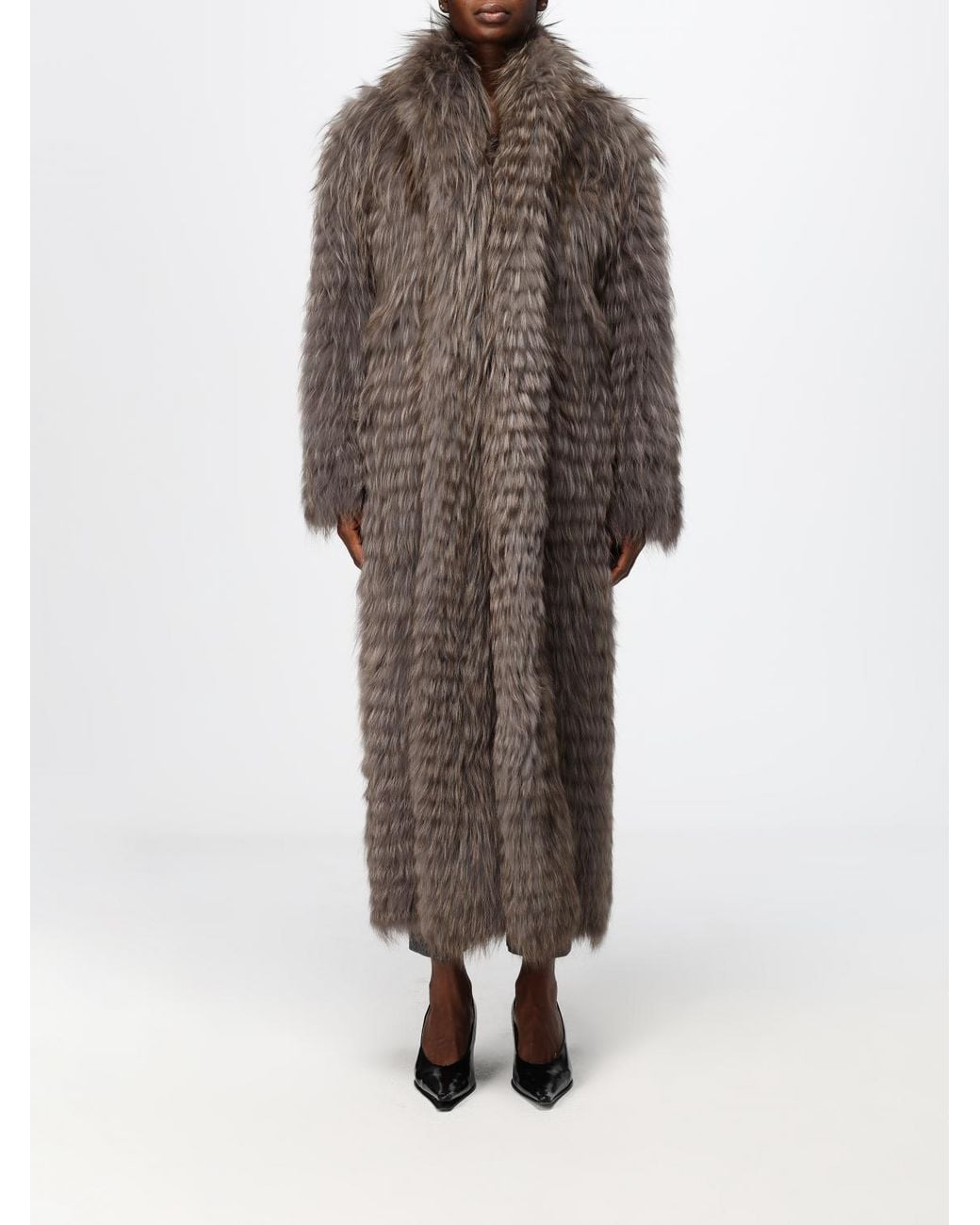 Simonetta Ravizza Brown Park Reversible Long Coat