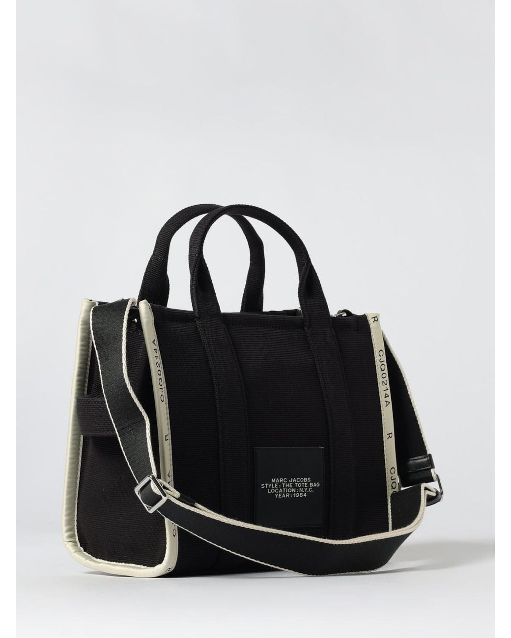 Marc Jacobs Black The Tote Bag Medium Canvas Bag