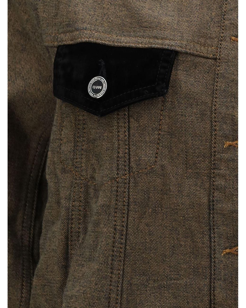 Ganni Brown Shirt