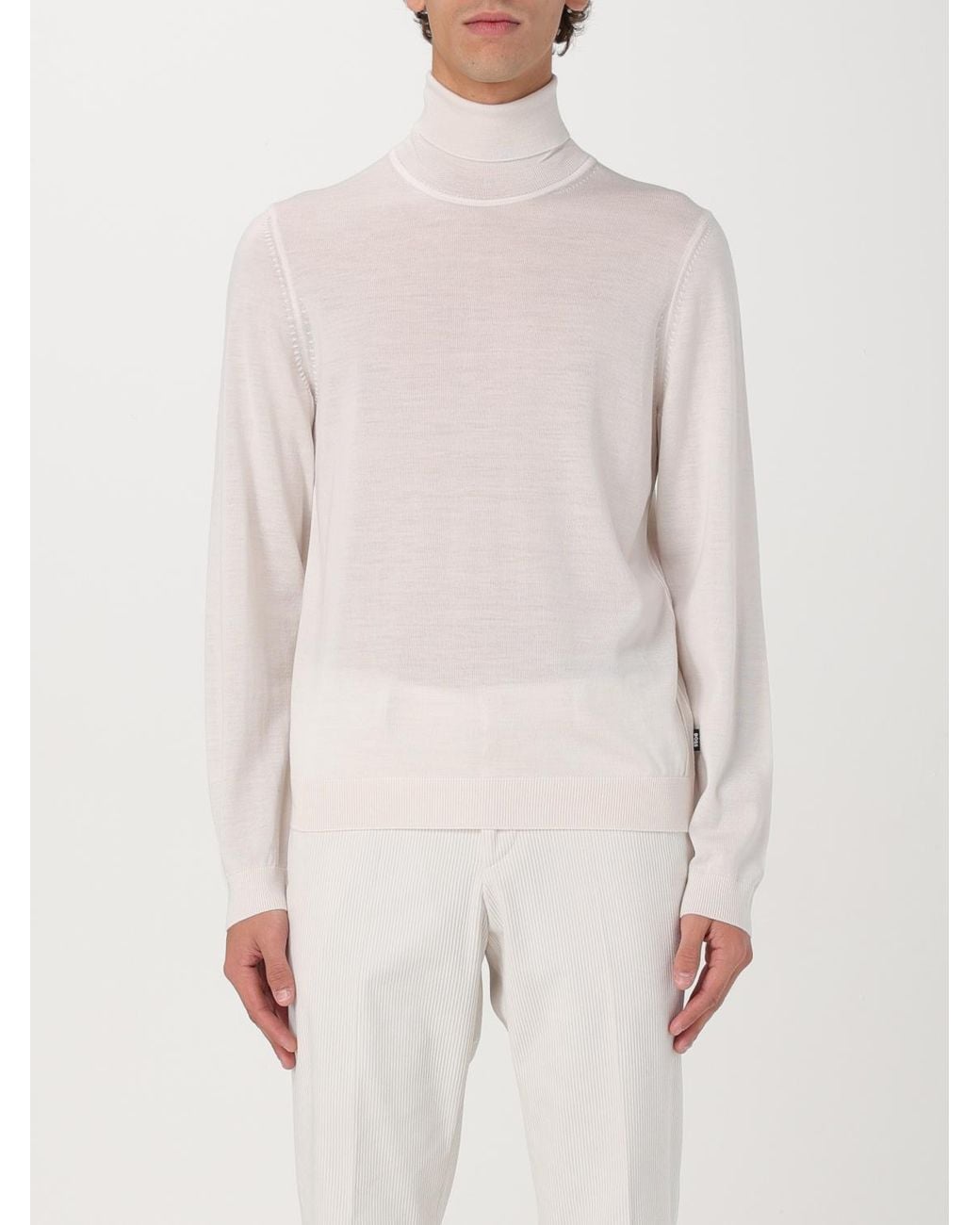 Boss White Jumper for men
