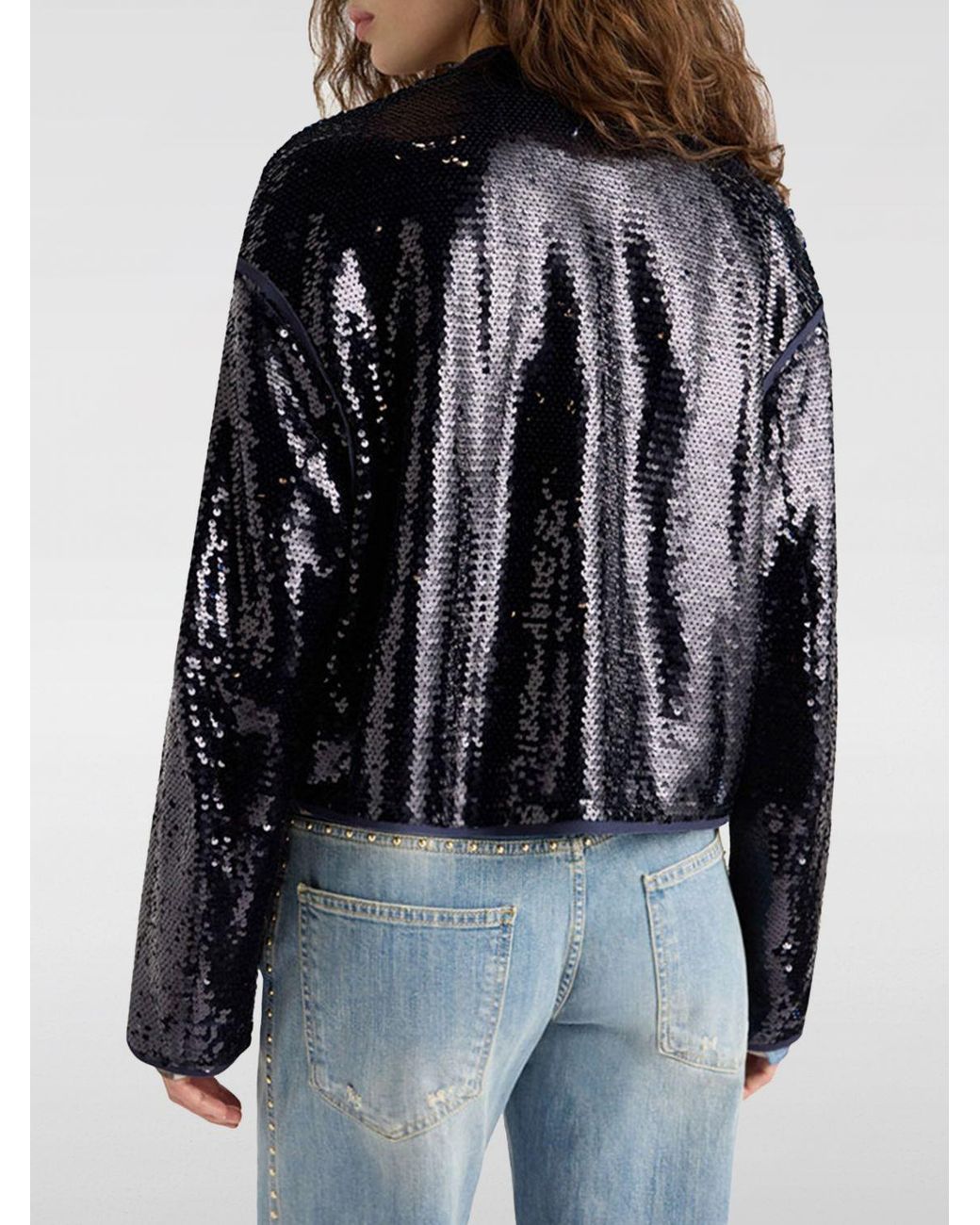 Momoní Black MomonÌ Polyester Jacket With Sequins