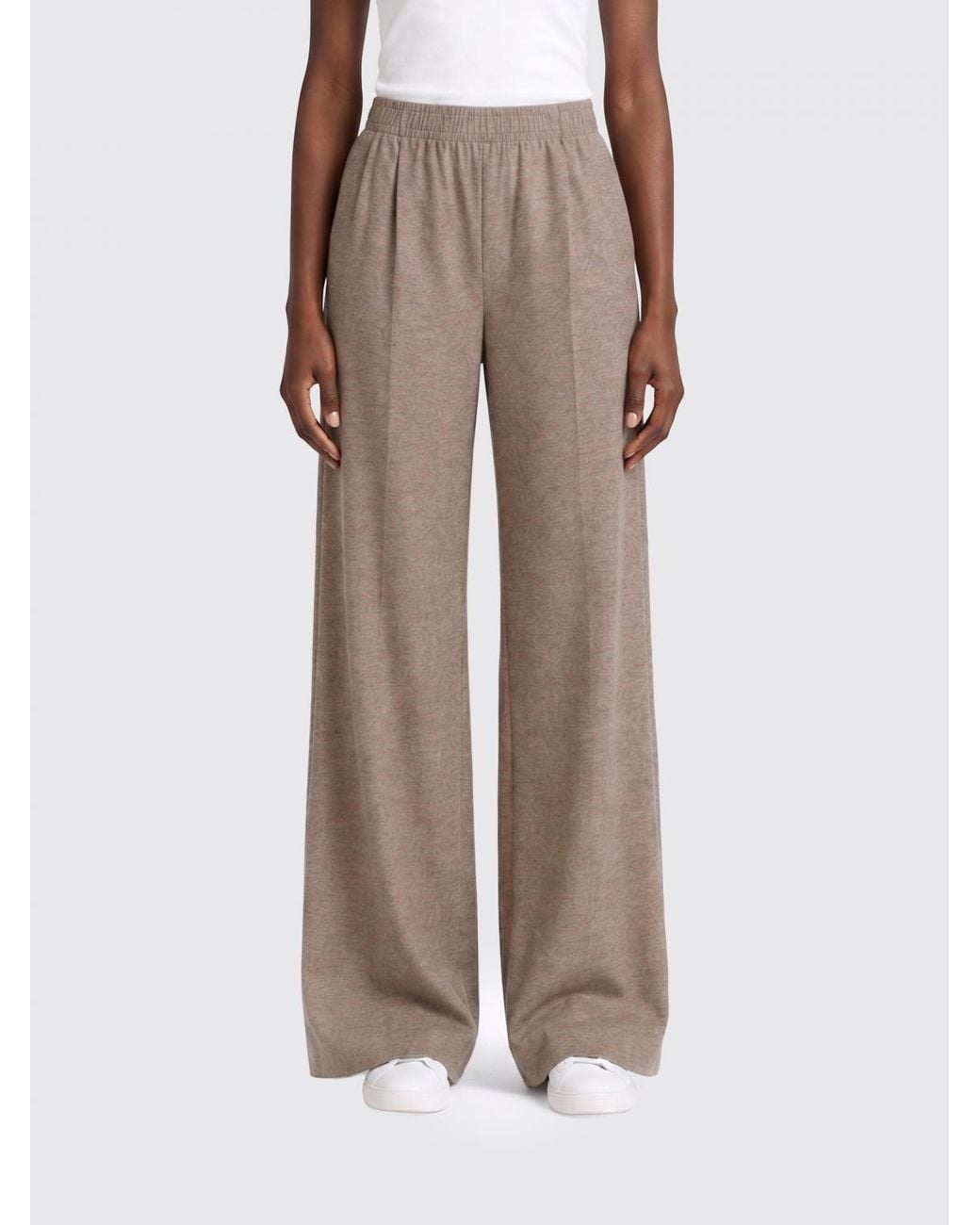 Fabiana Filippi Natural Linen Palazzo Trousers