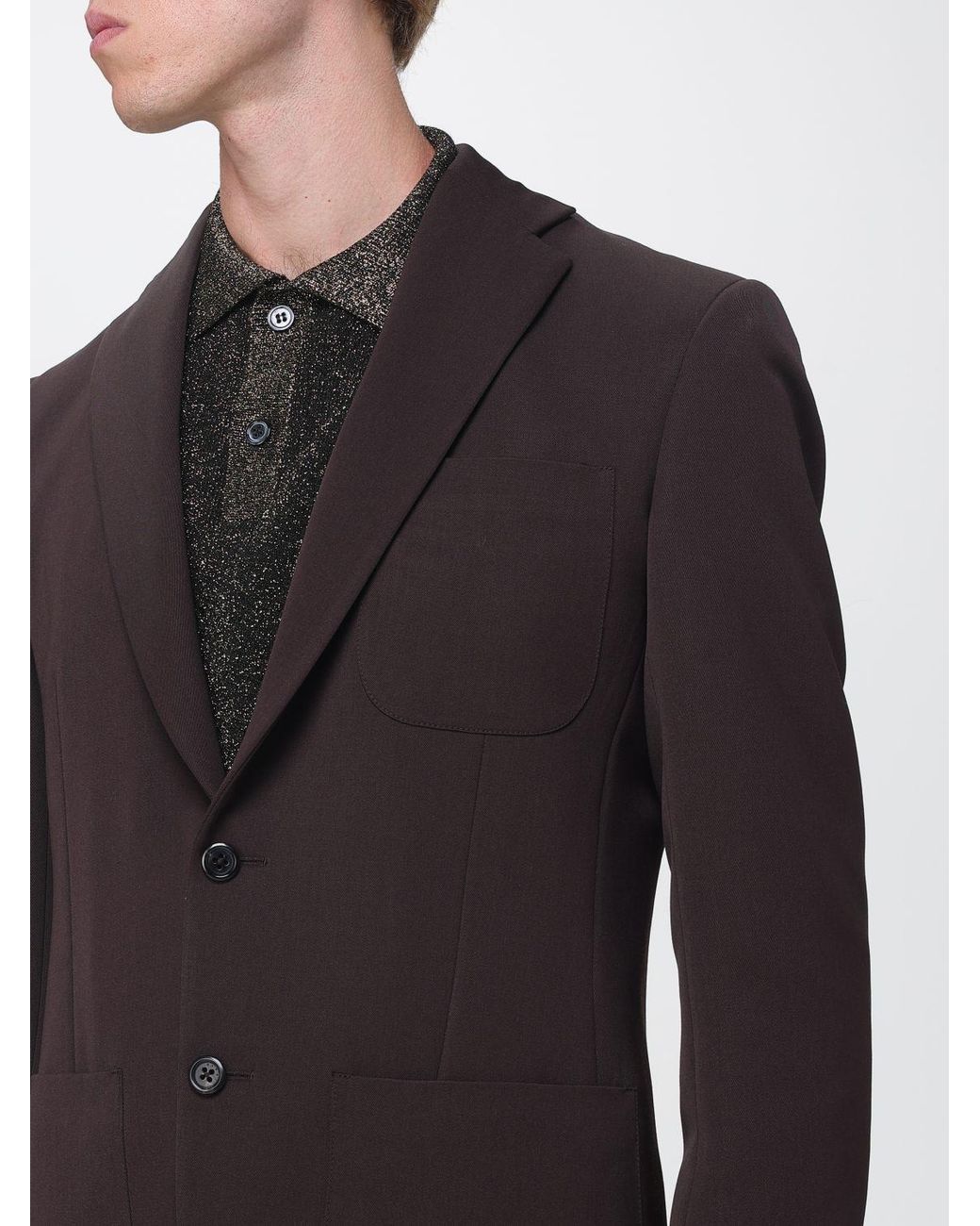 Marni Blue Single-Breasted Pure Virgin Wool Blazer With Patch Pockets for men