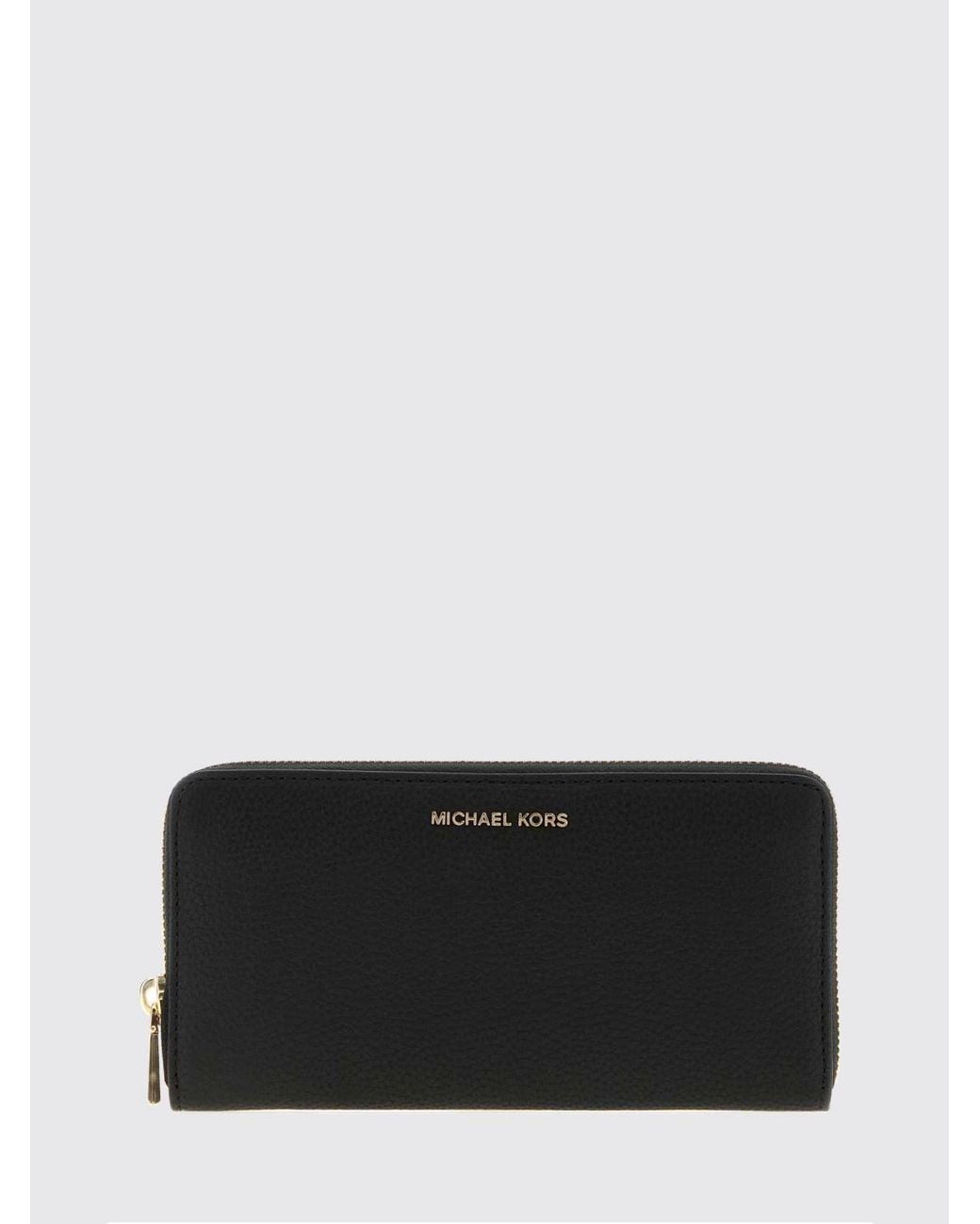 Michael Kors Black Jet Set Leather Continental Zip-Around Wallet