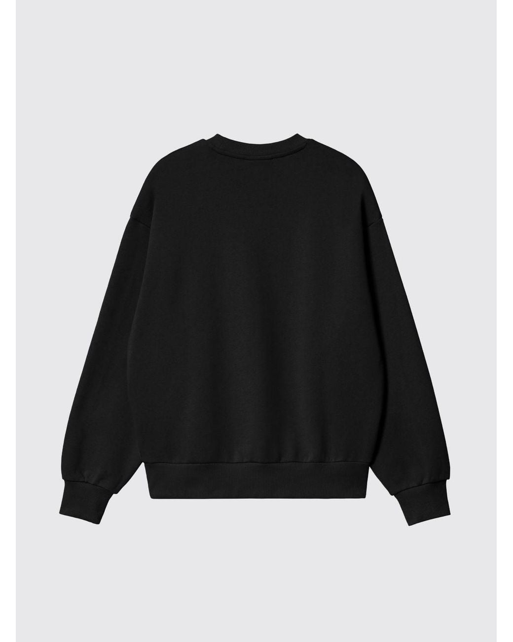 Carhartt Blue Cotton Crewneck Sweatshirt With Embroidered Logo