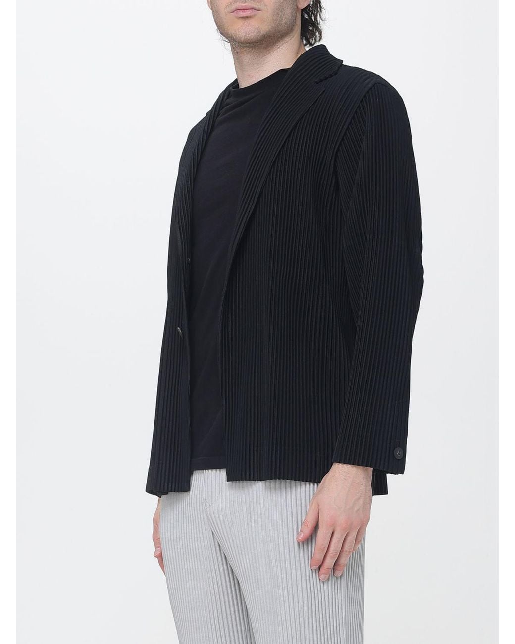 Homme Plissé Issey Miyake Blue Single-Breasted Plissé Blazer Homme Plissé Issey Miyake for men