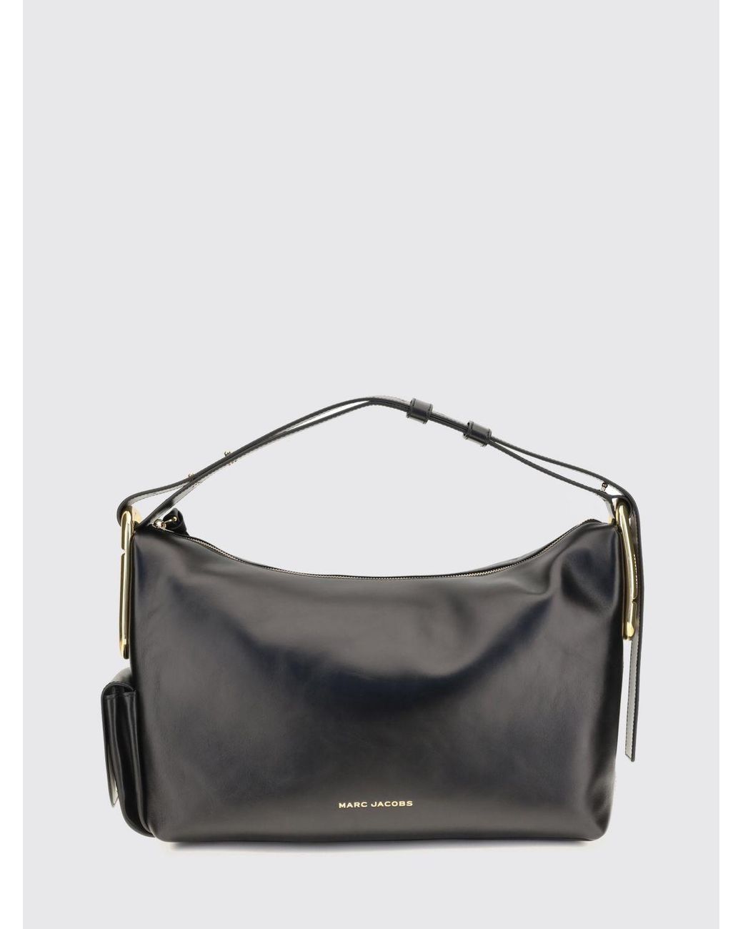 Marc Jacobs Gray Scene Leather Tote Bag With Laminated Double J Logo