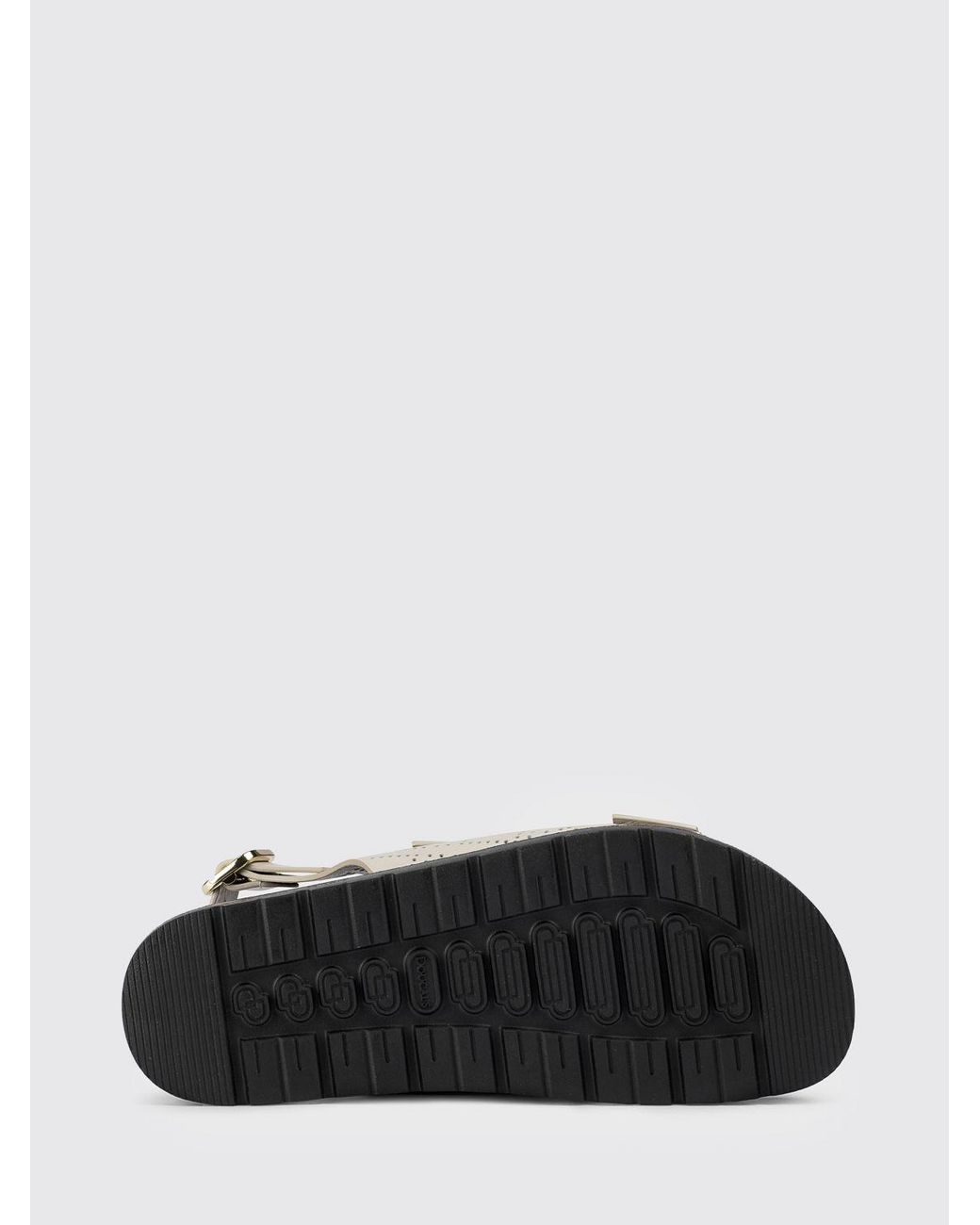 Doucal's White Perforated Leather Sandals