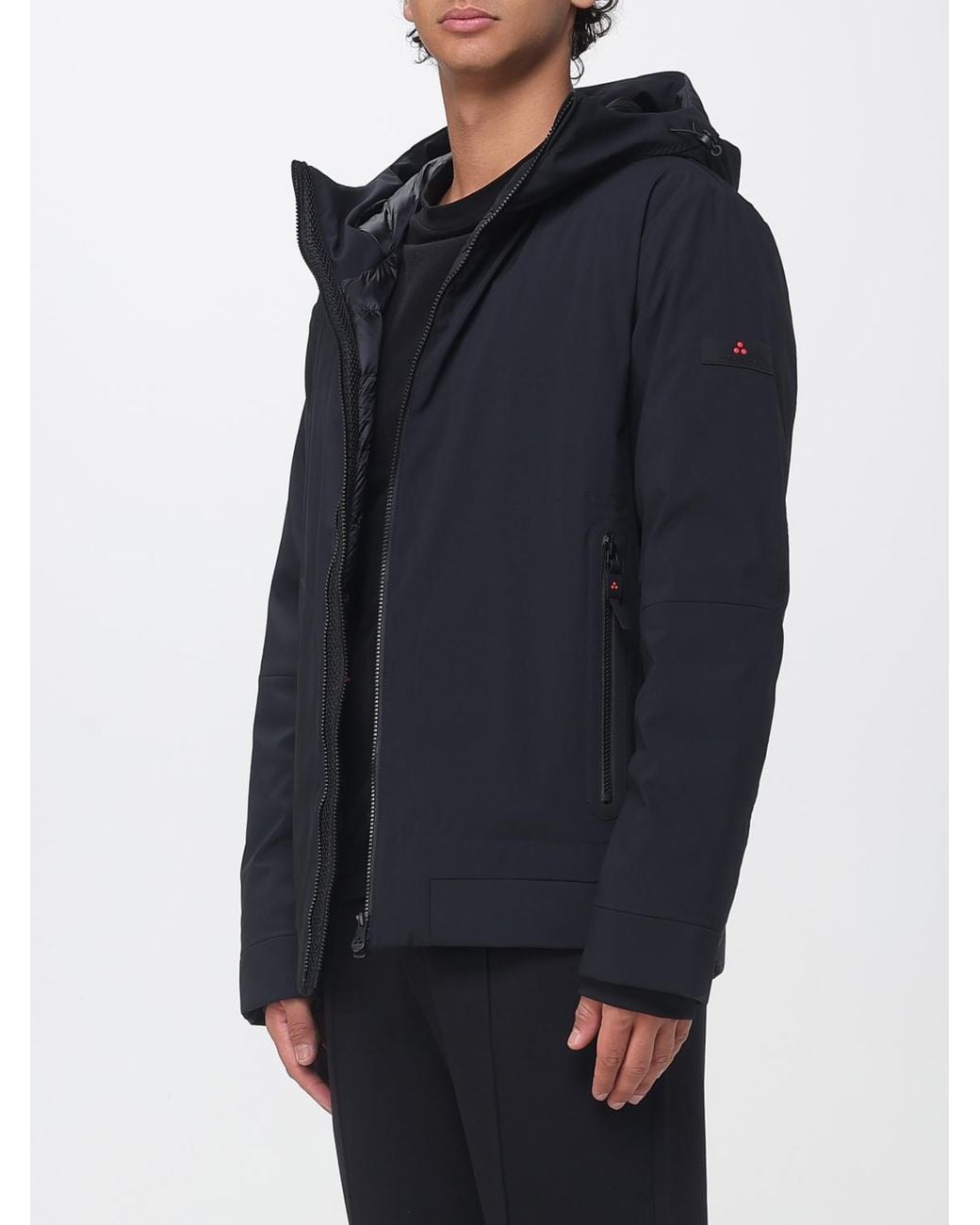 Peuterey Blue Loge Hooded Jacket With Primaloft Padding for men