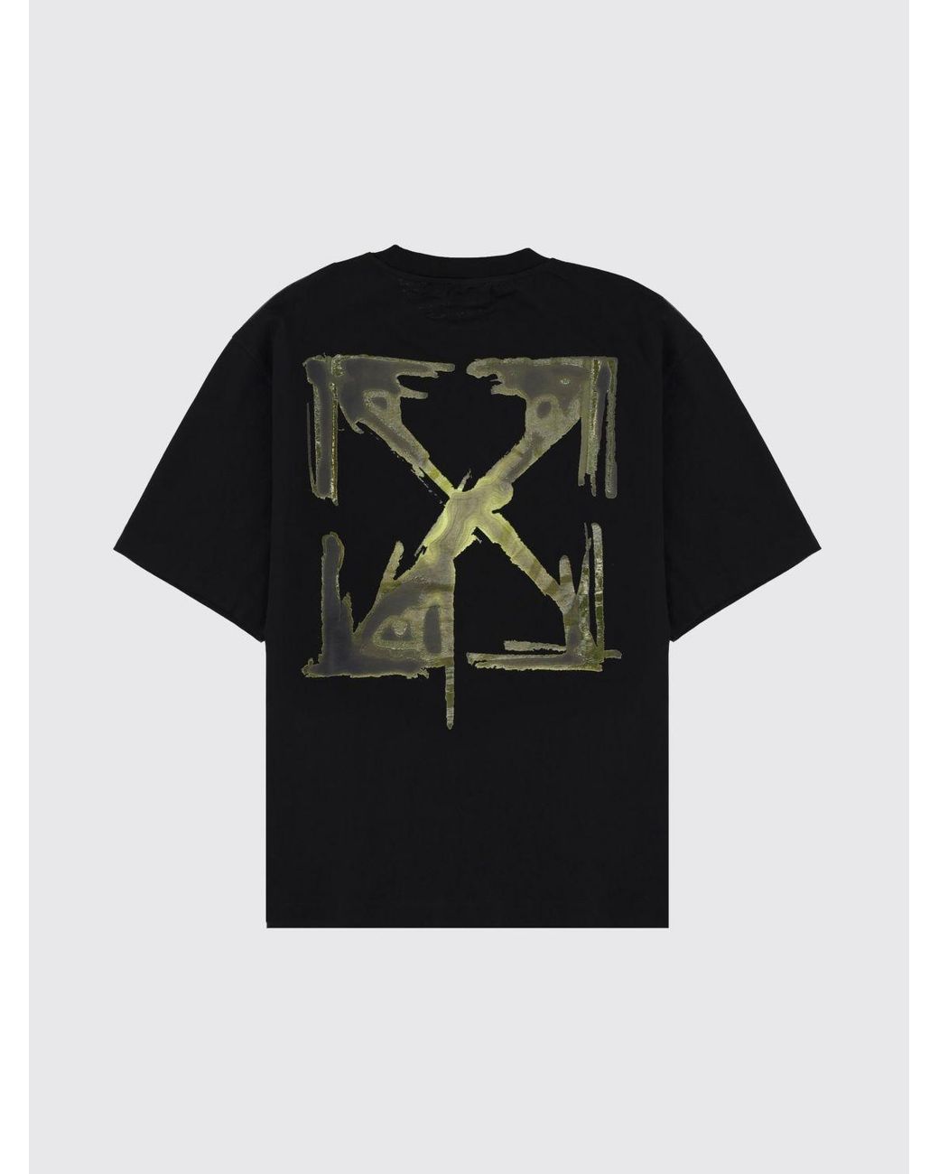Off-White c/o Virgil Abloh Black Cotton T-Shirt With Mini Logo for men