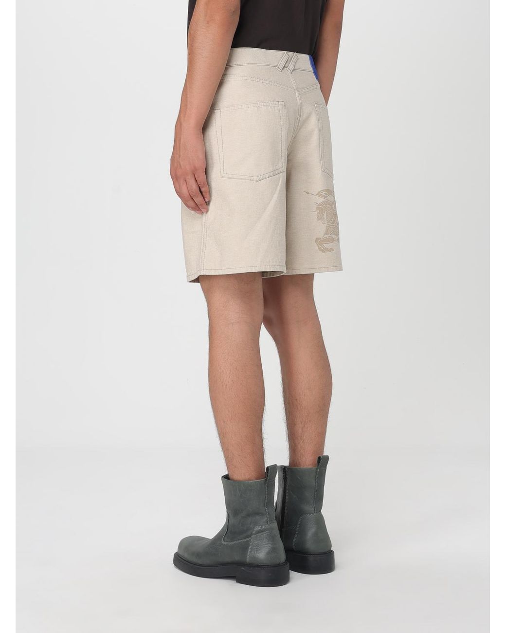 Burberry Natural Casual Twill Shorts for men