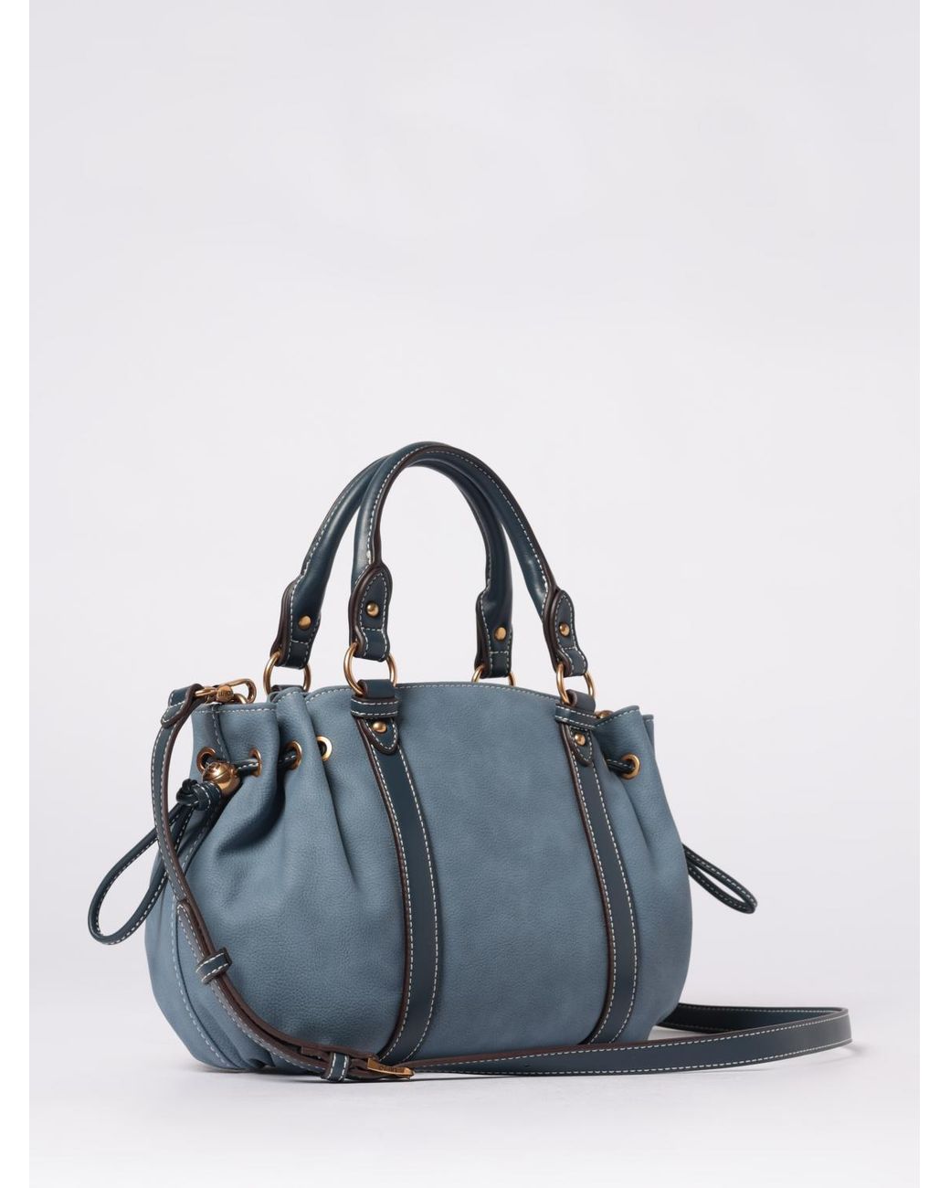 Liu Jo Blue Faux Nubuck Bag