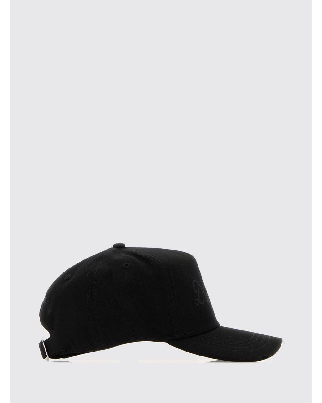 DSquared² Baseballkappe Aus Baumwolle Mit Ton-In-Ton Gesticktem Logo in Black für Herren