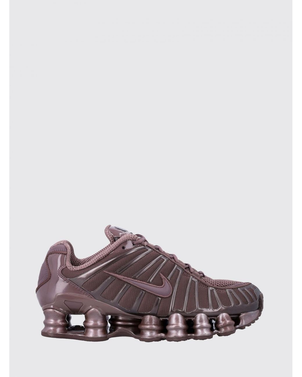 Nike Purple Shox Tl Mesh And Rubber Sneakers