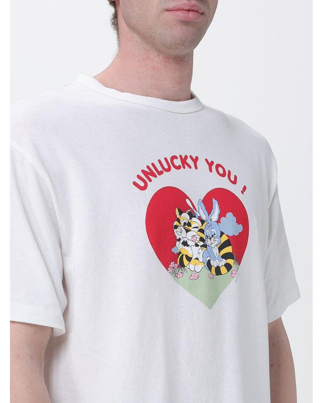 KENZO White Printed Cotton T-Shirt for men