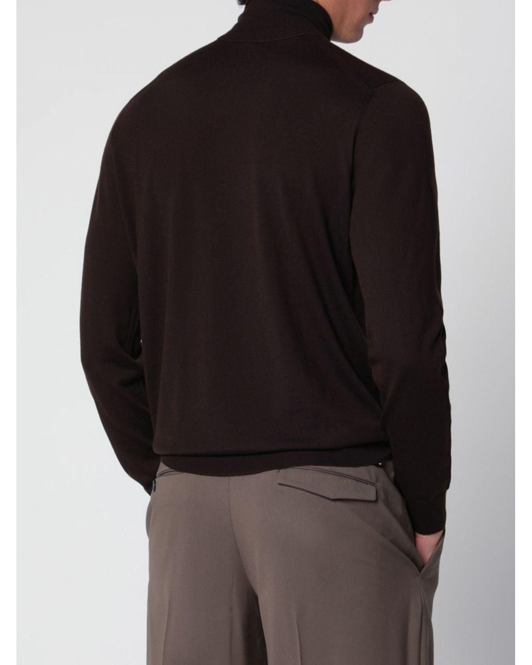 Drumohr Black Turtleneck Jumper for men
