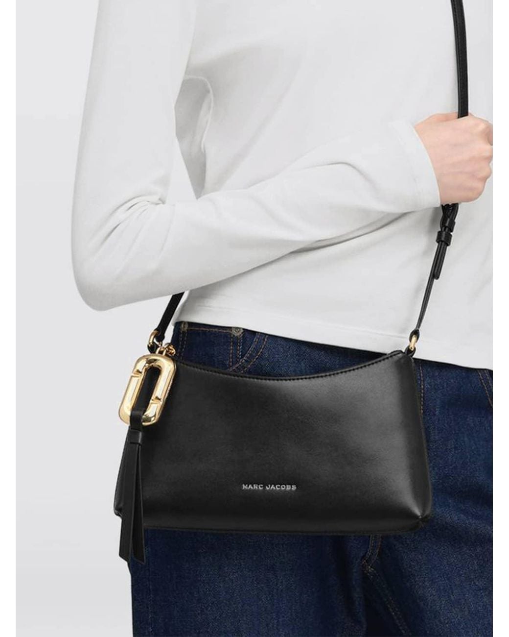 Marc Jacobs Black Scene Flared Shoulder Bag