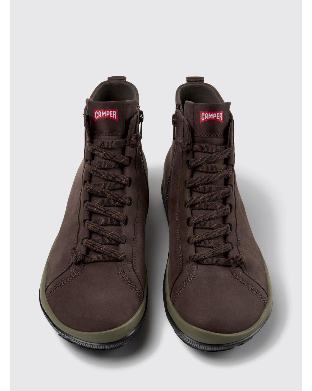 Camper Brown Peu Pista Gm Outdoor Ankle Boots for men