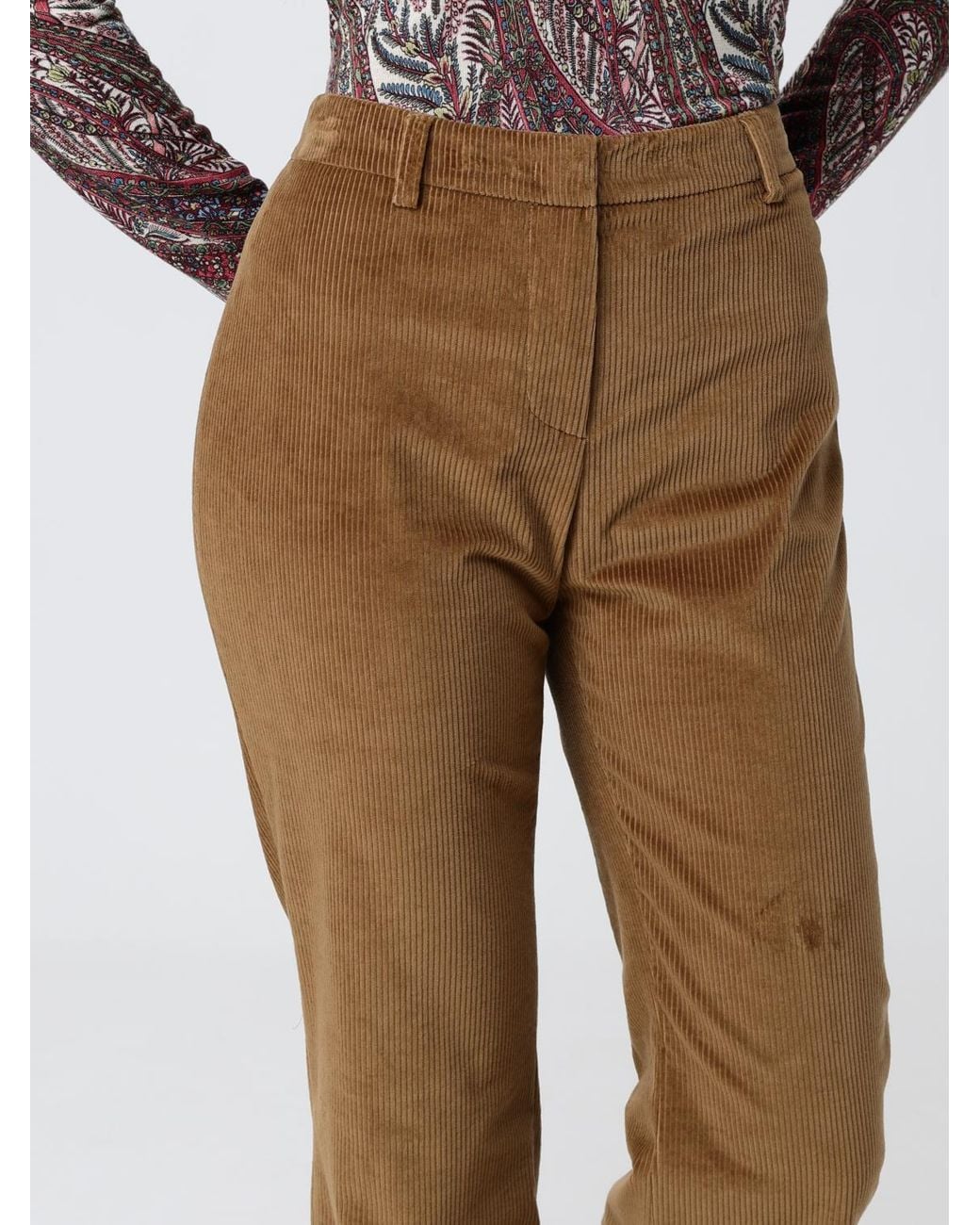 Pantalón Mujer Etro de color Natural