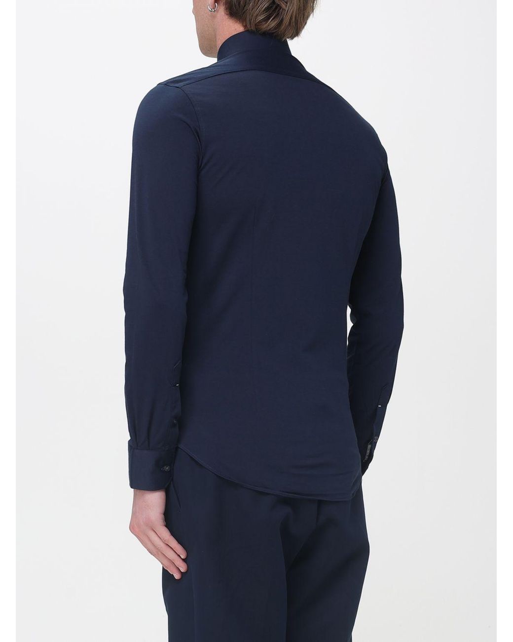 Michael Kors Blue Cotton Blend Shirt for men