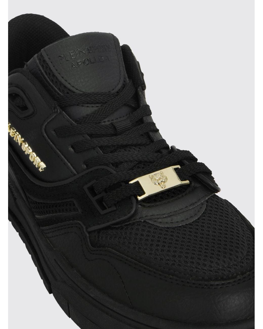 Philipp Plein Black Apollo-1 Mesh And Polyester Sneakers for men