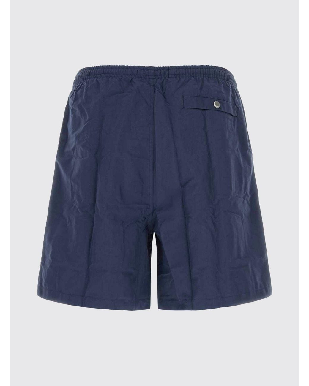 AMI Blue Polyester Swimsuit for men