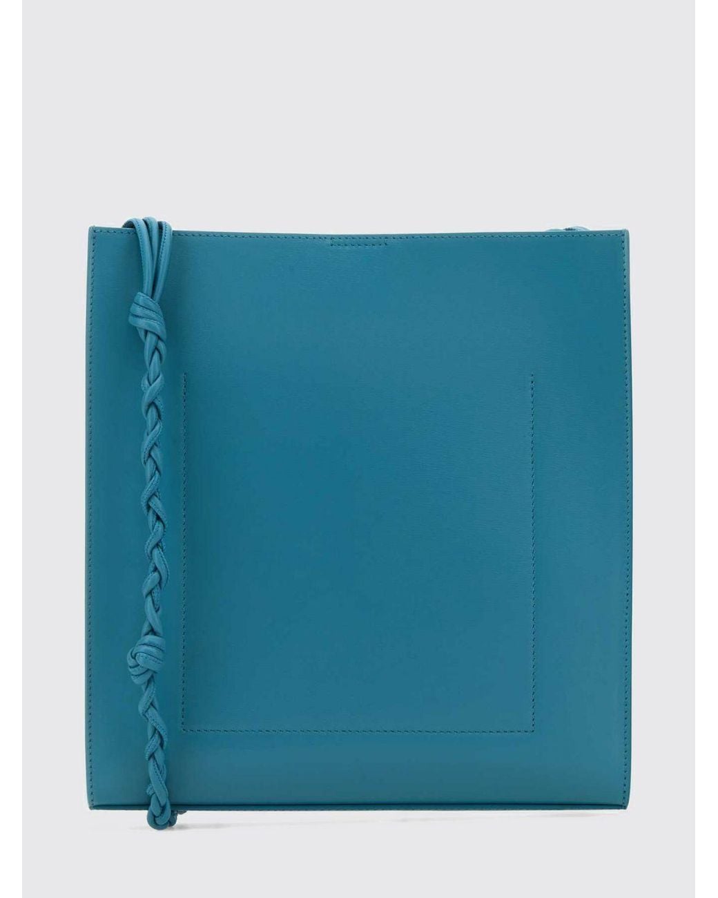 Jil Sander Blue Tangle Leather Bag