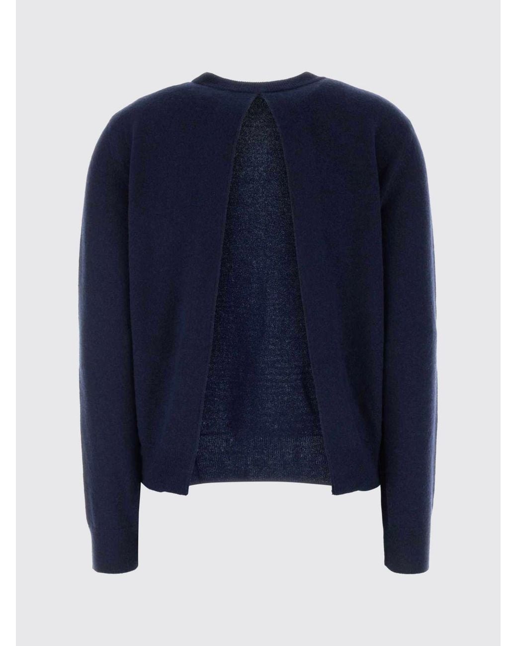 Jil Sander Blue Long-Sleeved Crewneck Jumper
