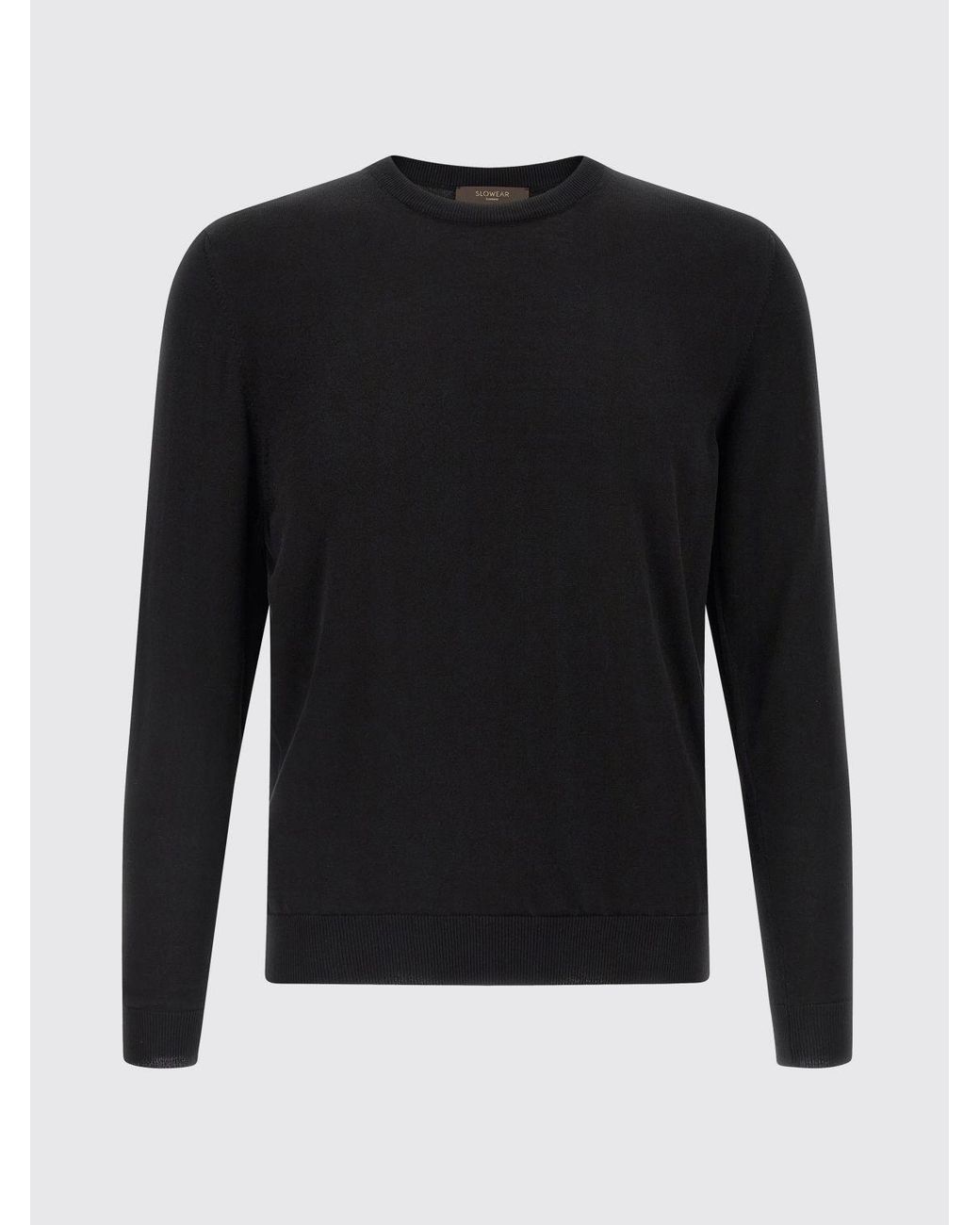 Pull À Col Rond En Coton Zanone pour homme en coloris Black